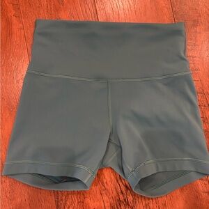 High-Waisted Blue Women's Shorts
